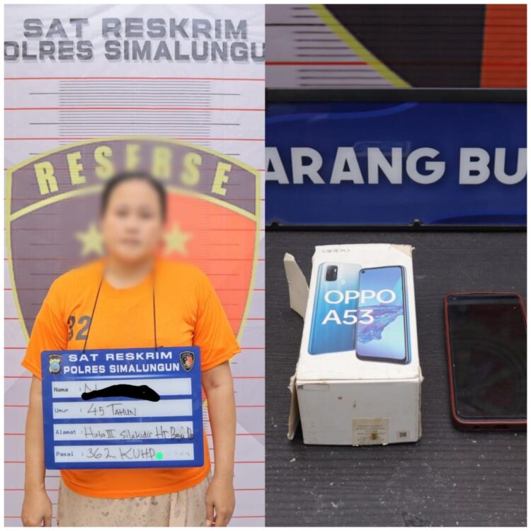 Polres Simalungun Berhasil Ungkap Wanita Pelaku Pencurian Sepeda Motor dan Barang Berharga di Stadion Perdagangan