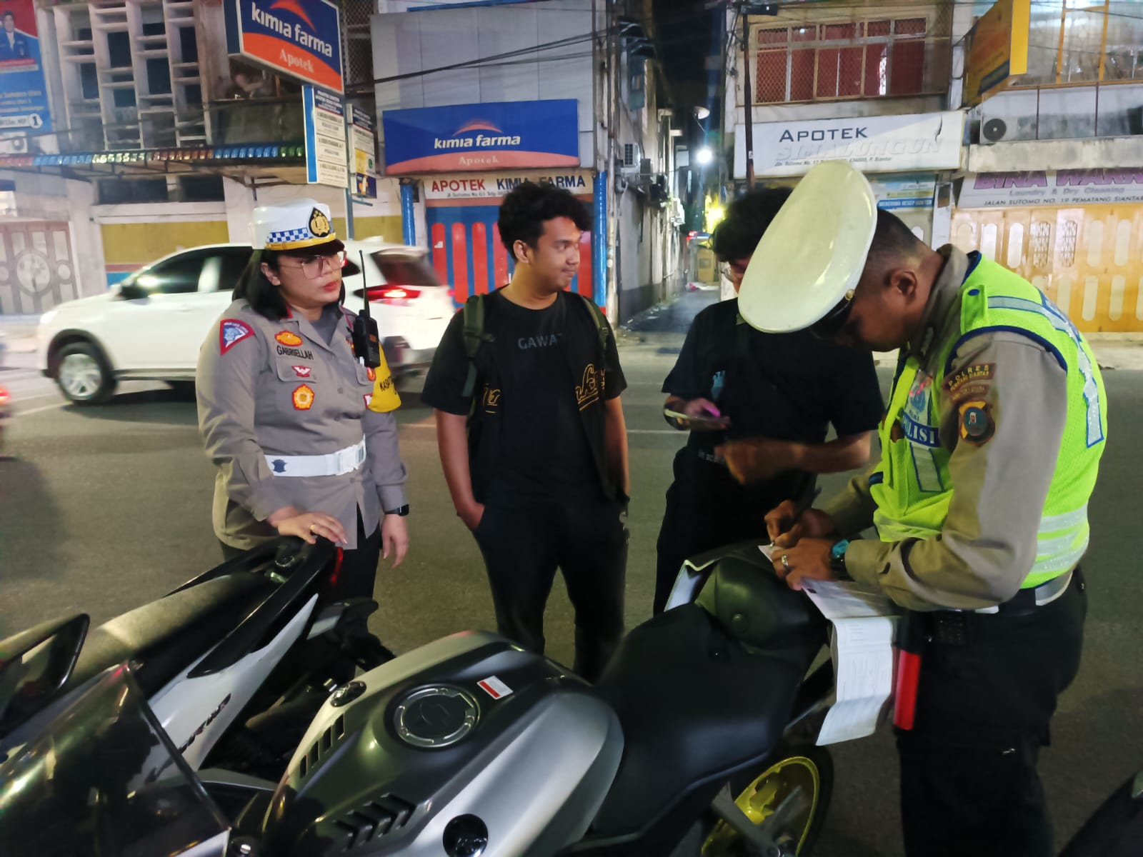 Peningkatan KYRD, Polres Pematangsiantar Amankan 12 Unit Sepeda Motor Knalpot Brong 