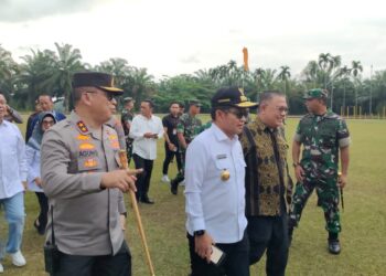 Kapolres Dampingi Kapolda dan Forkopimda Sumut Lakukan Monitoring Penyelenggaraan Pemilu 2024 di Simalungun