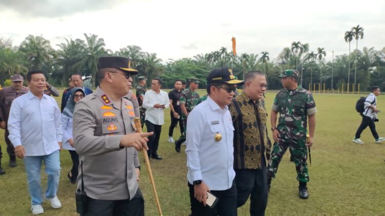 Kapolres Dampingi Kapolda dan Forkopimda Sumut Lakukan Monitoring Penyelenggaraan Pemilu 2024 di Simalungun