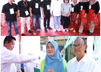 Bupati dangan Wabup Simalungun Berikan Hak Suara di Pemilu 224