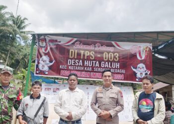 Masyarakat Apresiasi Polsek Kotarih Amankan Rangkaian Pemilu yang Berlangsung Damai