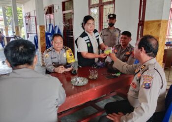 Sie Dokkes Polres Pematangsiantar Pantau Kesehatan Personil Yang Bertugas Di PPK