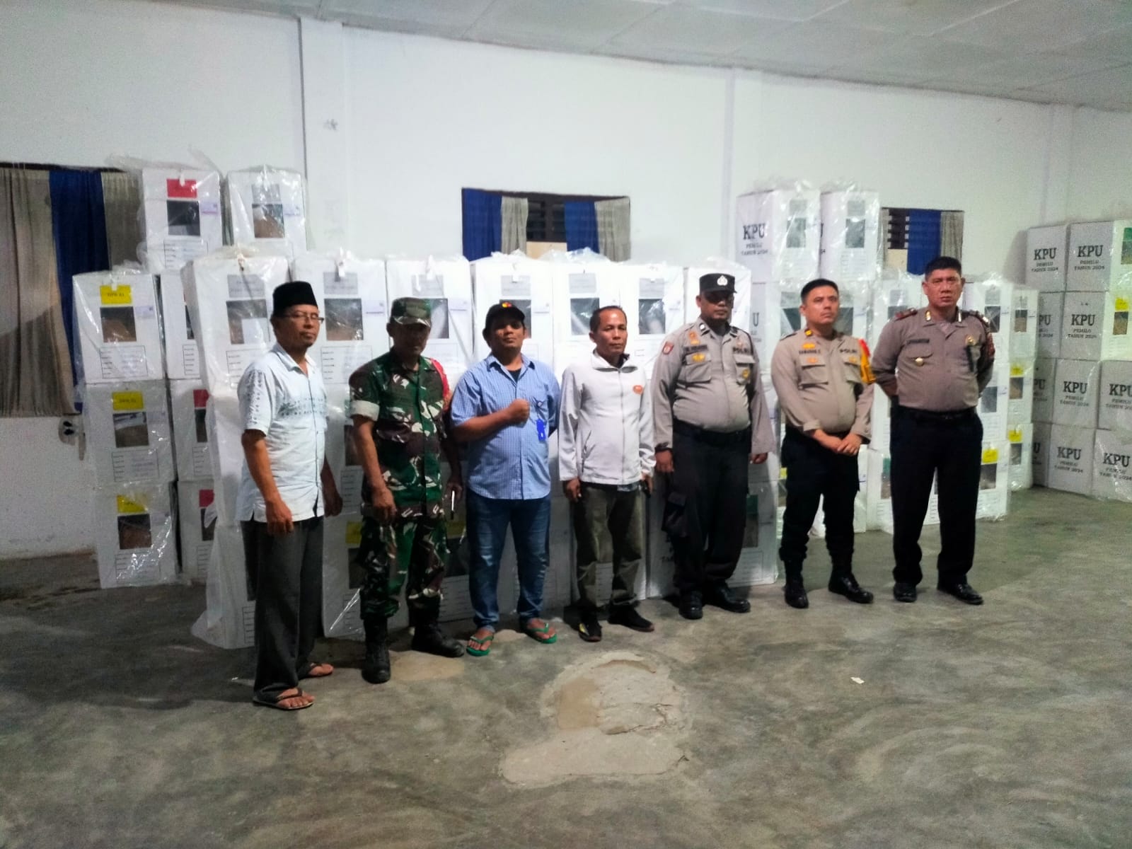 Polres Simalungun Tingkatkan Pengamanan Kotak Suara Pasca Pencoblosan Pemilu 2024
