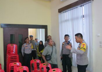 Kapolres Sibolga Pastikan Kantor PPK Aman Menjelang Perhitungan Suara