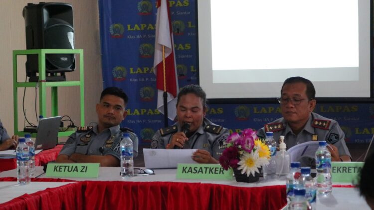 Lapas Kelas IIA Pematangsiantar Bahas Persiapan dan Kesiapan Pembangunan ZI Menuju WBK 2024