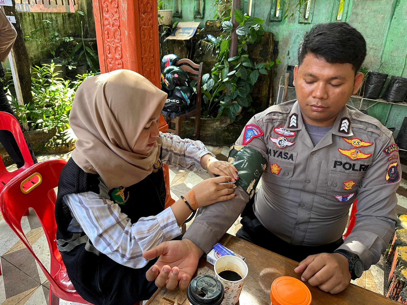 Agar Personil Tetap Bugar, Polres Sibolga Rikkes Petugas Pam Di Kantor PPK 