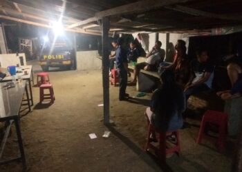 Polsek Bangun Resor Simalungun Rutin Patroli Malam, Antisipasi Perjudian dan Jaga Kamtibmas