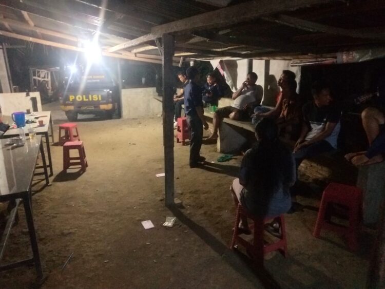 Polsek Bangun Resor Simalungun Rutin Patroli Malam, Antisipasi Perjudian dan Jaga Kamtibmas