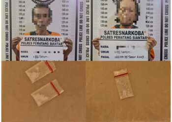 Diciduk Sat Resnarkoba Polres Siantar, 2 Residivis Gagal Transaksi Narkoba