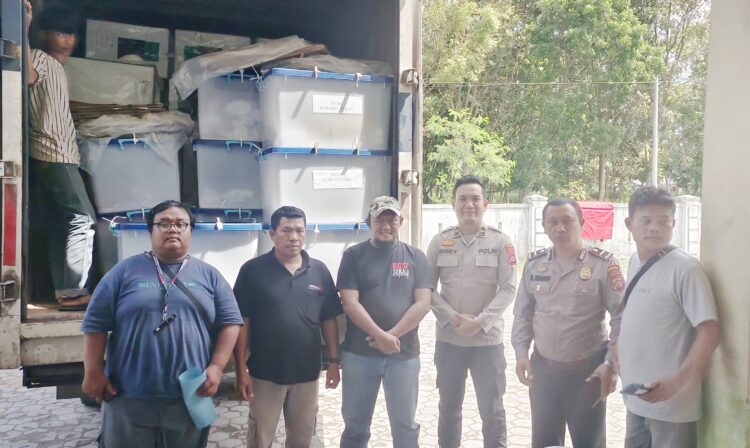 Polsek Kotarih dan Koramil Sukses Amankan Pemilu, Kawal Pengembalian Logistik sebagai Tugas Pamungkas