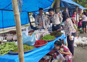 Polsek Kotarih Pastikan Harga Sembako Stabil Jelang Puasa