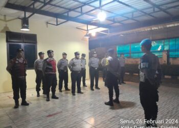 Ciptakan Situasi Aman Dan Kondusif, Samapta Polres Pematangsiantar Patroli Pos Shelter 