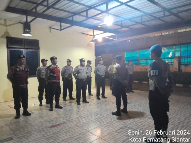 Ciptakan Situasi Aman Dan Kondusif, Samapta Polres Pematangsiantar Patroli Pos Shelter 