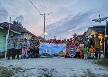 Rumah Belajar Gratis Diresmikan, Ketua GMKI Meminta Pemerintah Desa Memperhatikan Kasus Stunting dan Masalah Pertanian