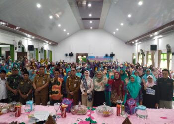 Bupati Way Kanan dan Bunda PAUD Hadiri Pembinaan Kreativitas Peserta Didik PAUD Kecamatan Baradatu