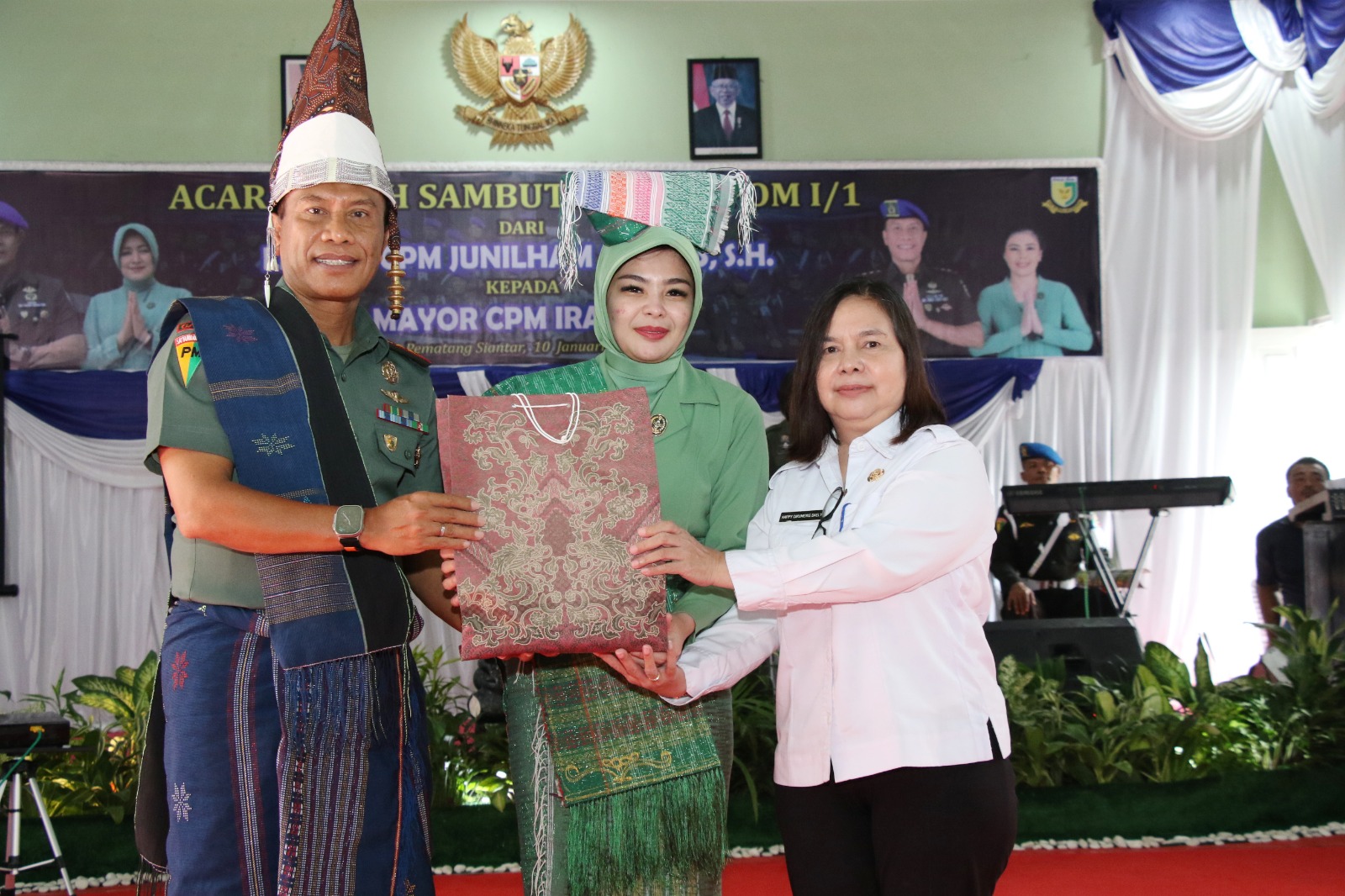 Perwakilan Wali Kota Hadiri Acara Pisah Sambut Dandenpom I/1 Pematang Siantar 