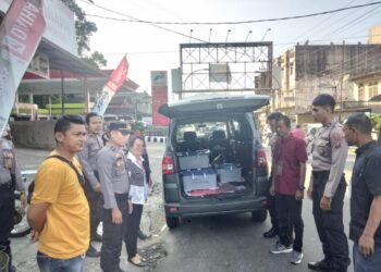 Polres Sibolga Pastikan Rapat Pleno KPU Kota Sibolga Kondusif