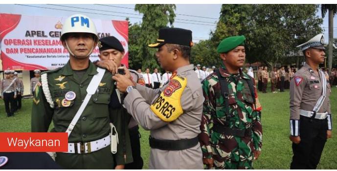 Polres Way Kanan Gelar Operasi Keselamatan Krakatau Tahun 2024