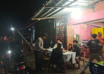 Rapat Pleno KPU Sibolga Usai, Polres Sibolga Tetap Laksanakan Patroli Dialogis
