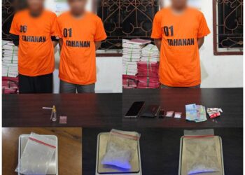 Ungkap Pesta Sabu Di Penginapan, Polres Simalungun Ringkus 3 Pelaku