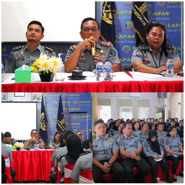 Kalapas Kelas IIA Pematang Siantar Pimpin Rapat Dinas Guna Satukan Persepsi Menuju WBK 2024