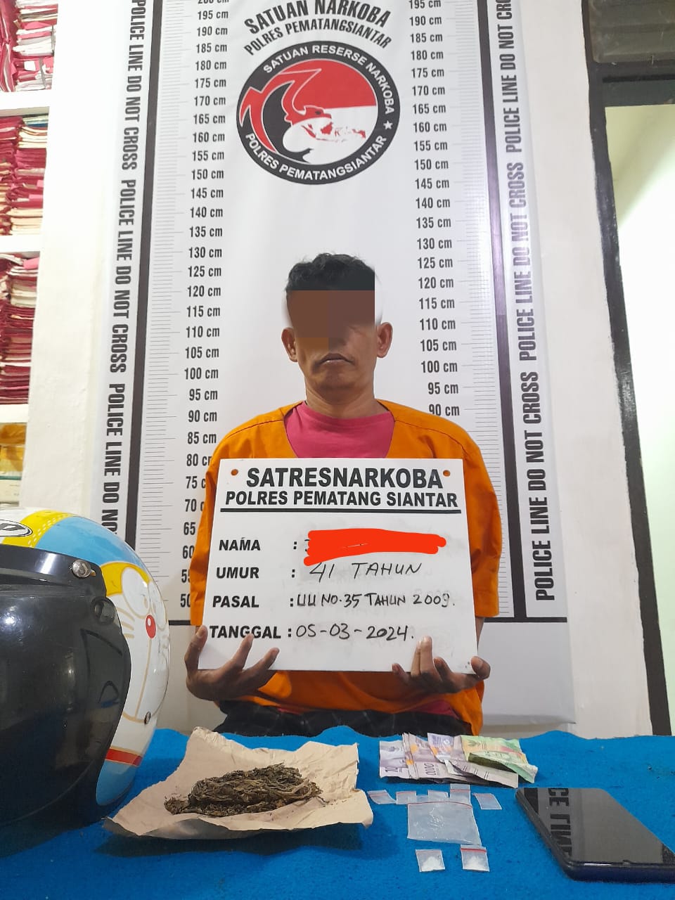 Sat Resnarkoba Polres Siantar Kembali Tangkap Residivis Pemilik Shabu dan Ganja