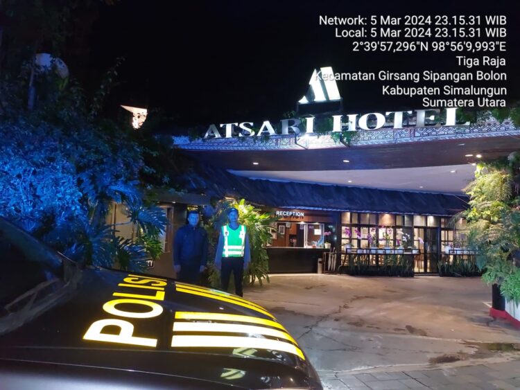 Antisipasi Tindak Kejahatan Pada Malam Hari, Polsek Parapat Gelar Blue Light Patrol