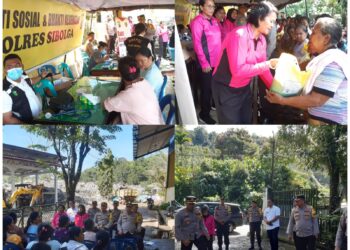 Puluhan Pemulung Di TPA Sibolga Dapat Bantuan Dari Kapolres Sibolga