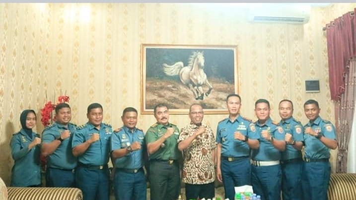Pj Bupati Tapteng Terima Kunjungan Danlanal Sibolga Letkol Laut (P) Robiyanto