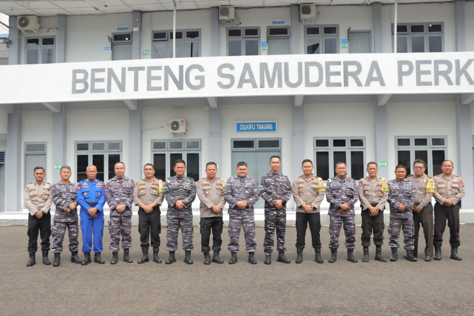 Danlanal Sibolga Terima Kunjungan Kapolres Sibolga Dan Jajarannya Di Mako Lanal Sibolga