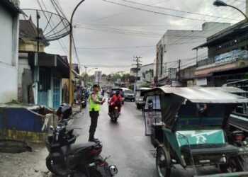 Cegah Laka Lantas Dan Kemacetan, Polres Sibolga Laksanakan Strong Point Setiap Pagi
