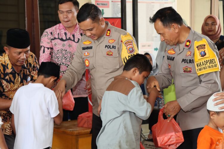 Polres Tapteng Santuni Anak Yatim Menyambut Bulan Suci Ramadhan 2024