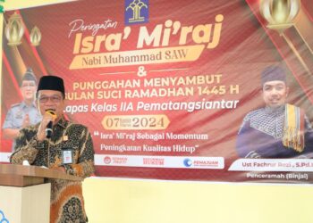 Peringatan Israj Mi'raj 1445 H di Lapas Kelas IIA Pematangsiantar Berlangsung Khidmat 