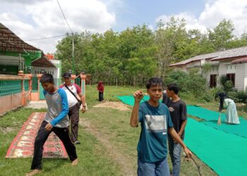 Polri Peduli Masyarakat, Polsek Perdagangan Gelar Bakti Sosial di Masjid Al Mukhlisin
