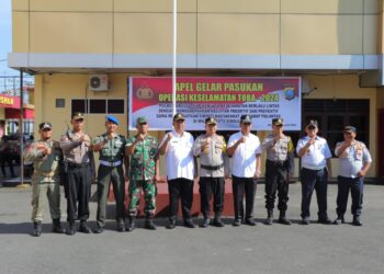 Polres Sibolga Gelar Pasukan Dalam Rangka Ops Keselamatan Toba 2024