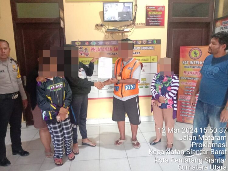 Dimediasi Polsek Siantar Selatan, Kasus Penganiayaan Jukir  Kedepankan Problem Solving