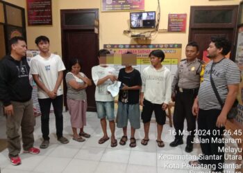 Polsek Siantar Barat Selesaikan Kasus  Pencurian Di Jembatan Penyeberangan Pasar Horas Dengan Problem Solving