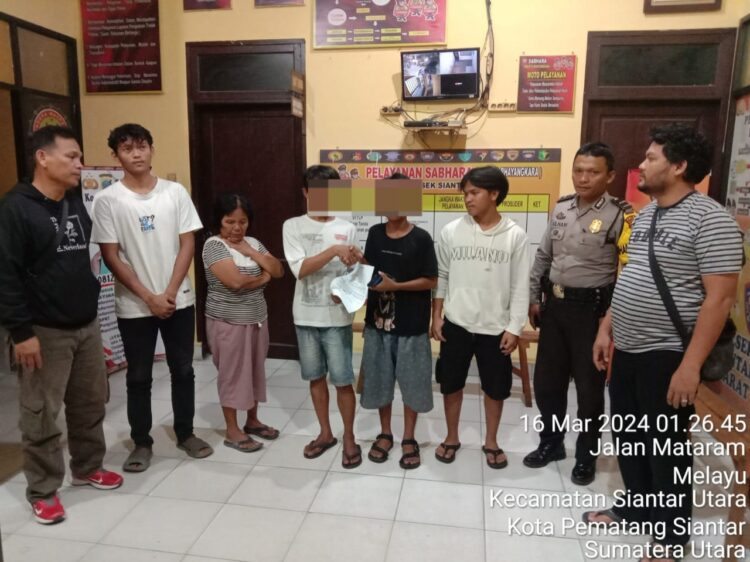 Polsek Siantar Barat Selesaikan Kasus  Pencurian Di Jembatan Penyeberangan Pasar Horas Dengan Problem Solving