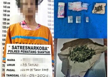 Residivis Pemilik Sabu dan Ganja Ditangkap Polres Pematangsiantar