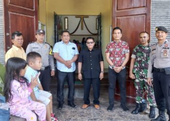 Sinergitas TNI-Polri Amankan Ibadah Gereja, Polsek Kotarih dan Koramil Patroli Bersama