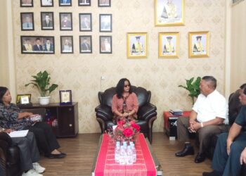 Pemilihan Walikota Siantar 2024, dr. Tuahman Purba Silaturahmi dengan Rektor Universitas Simalungun