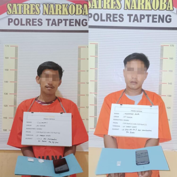 2 Pengedar Sabu Asal Hutabalang Tak Berkutik Diamankan Polres Tapteng