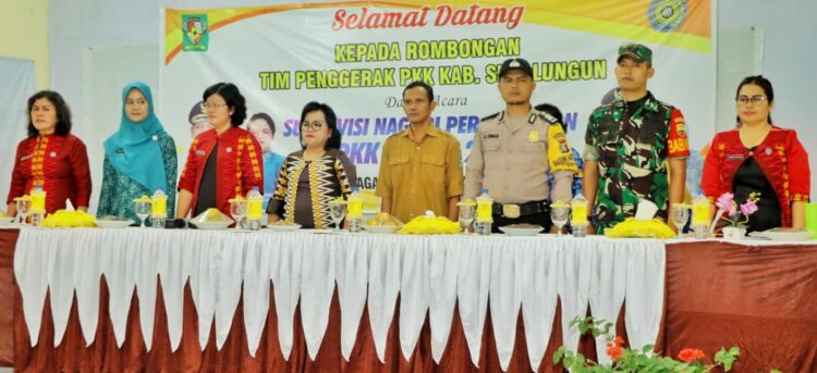 TP PKK Kabupaten Simalungun Lakukan Supervisi di Nagori Naga Jaya I