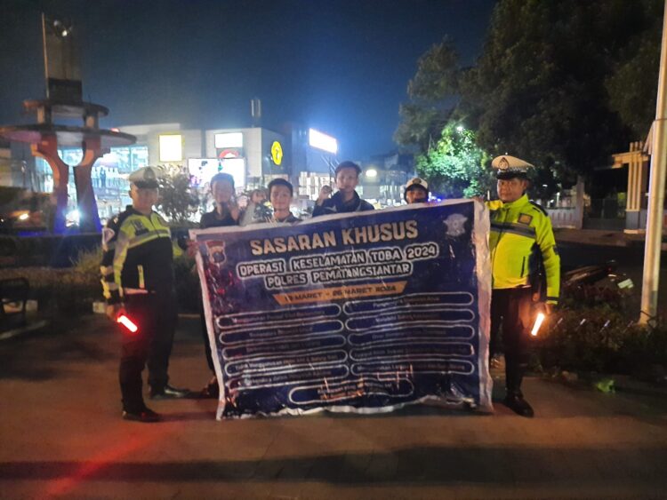 Satlantas Polres Pematangsiantar Gencar Sosialisasikan Ops Keselamatan Toba 2024