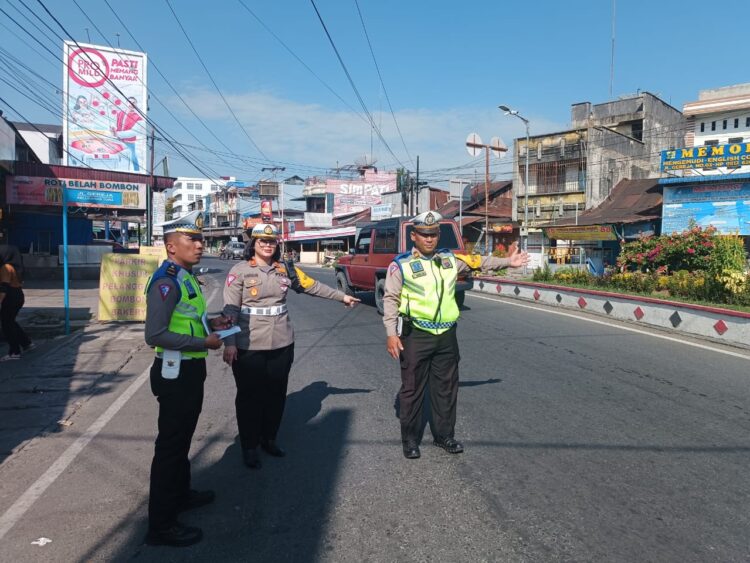 Kasat Lantas Polres Pematangsiantar Laksanakan Survei Jalan Alternatif Persiapan Ops Ketupat 2024