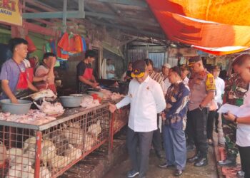 Kapolres Tapteng Dampingi PJ Bupati Sidak Beberapa Pasar Selama Bulan Ramadhan