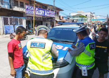 Polres Sibolga Tindak Pelanggar Dengan Tilang Teguran, Dalam Rangka Ops Keselamatan Toba 2024