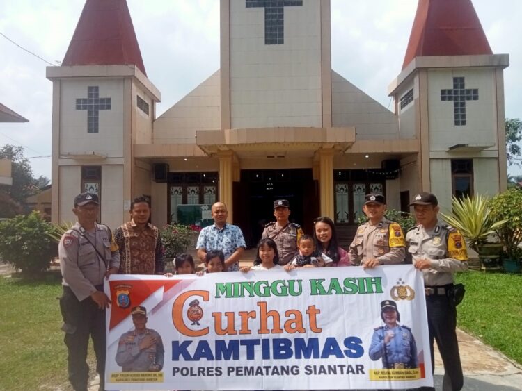 Jajaran Polres Pematangsiantar Tampung Curhat Warga Lewat Minggu Kasih