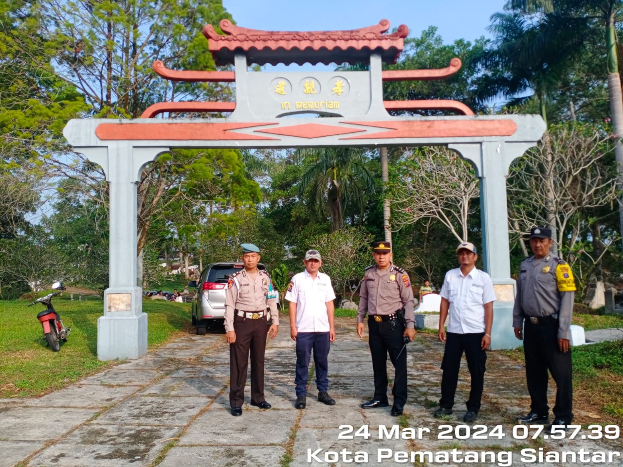 Polres Pematangsiantar Tempatkan Personil dalam Pengamanan Cheng Beng